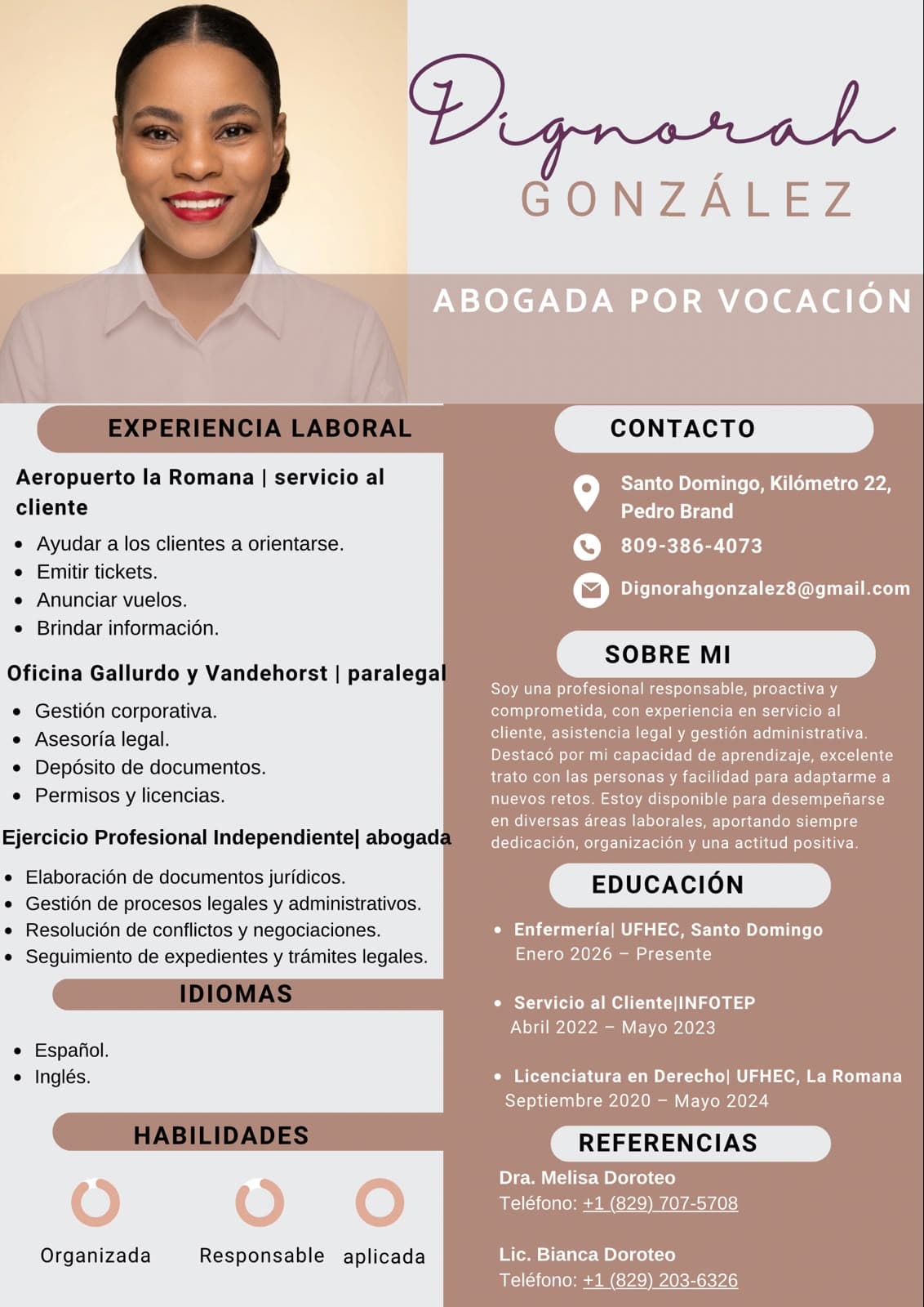 Foto de Dignorah González mejia