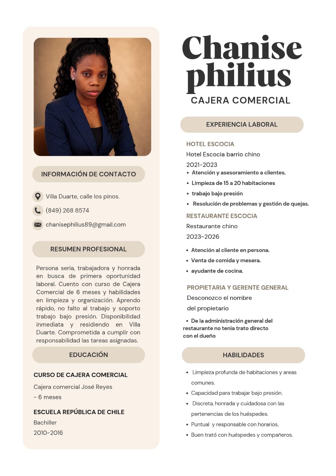 Foto de Chanise Philius
