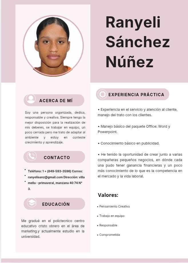 Foto de Ranyeli Sánchez